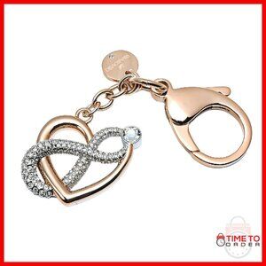 Rose Gold Plated Charm Bracelet Accessory, Spring Ring Clasp